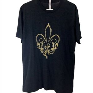 Fleurty Girl Flur de Lis T shirt*L*